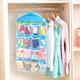 16-Pocket Clothing, Sock, and Underwear Hanging Organizer - Wardrobe Small Items Storage Solution, Wall and Door Hanging Pouch for Sorting and Tidying