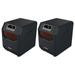 Jaxnfuro 4- Quartz Infrared Portable Large Room Electric Space Heater with 3 Heat Power Settings Black (2 Pack)