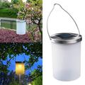 VALSEEL Decorative Lights Outdoor Solar Light Led Garden Hanging Light Garden Night Light Bucket Shaped