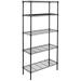 Kepooman 5 Tier Storage Rack Heavy Duty Storage Shelving Unit Metal Organizer Wire Rack Iron Shelf Storage Shelves 35.43 L x 13.78 W x 70.87 H