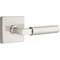 Square Door Set with Hercules Levers Left Hand Passage in Satin Nickel