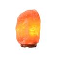 Lamp Salt Lamp 8-10kg Natural Himalayan Rock Salt Lamp Wooden Base Wood Orange