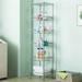 Kadyn 6-Wire Shelving Carbon Steel Storage Rack Shelves Standing Storage Shelf Units for Laundry Bathroom Kitchen Pantry ClosetSilver Gray (13.39 x 13.39 x 63)