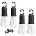 Opspring Camping Light Bulb Rechargeable Hanging Tent Light Bulb with Hook Lighting Modes Tent Lamp for Camping Hiking Backpacking 4 pack