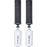 Set of 2 Berkey Authentic Black Berkey Elements (BB9-2) and 2 Berkey PF-2 Fluoride and Arsenic Reduction Elements - Combo Pack