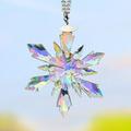 Stiwee Rainbow Crystal Rainbow Catcher Crystal Snowflake Pendant