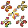 5pcs/set Flying In The Book Magic Butterfly Flying Card Toy With Empty Hands Butterfly Wedding Magic Props Tricks Christams Gift