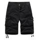 Men's Cargo Shorts Shorts Work Shorts Hiking Shorts Button Multi Pocket Plain Wearable Short Outdoor Daily Going out 100% Cotton Fashion Classic ArmyGreen Black