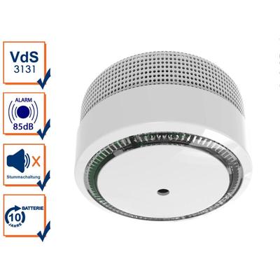Mini Rauchmelder mit 10 Jahres Batterie, VdS Zertifiziert, EN14604 Image