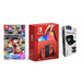 Nintendo Switch OLED Bundle: Mario Red Edition Switch OLED Bundle with Mario Kart 8 + Travel Case Kit (import with US Plug)