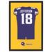 Justin Jefferson Minnesota Vikings Home Jersey Framed Art Print