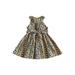 aturustex Baby Kids Girlâ€™s Dress Sleeveless Flower Print A-line Dress with Belt