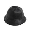Peyakidsaa Stylish Baby Bucket Hats Leather Wide Brim Warm Winter Hat for Girls Boys
