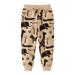 KAWELL Baby Boy s Cotton Pants Jogger Pants Dinosaur Drawstring Elastic Sweatpants