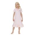 Baby Pajamas Nightdress Summer Princess Style Pure Cotton Summer Thin Princess Short Sleeve Lace Home Dress Outfits Set