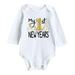 posdfud My First New Year Clothes Baby Boy Girl New Year Outfits Letter Print Romper Jumpsuit Outfits Girls Size 2t Clothes