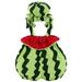 Virmaxy Toddler Baby Boys Girls Trendy Onesie Set Unisex Toddler Infant Baby Sling Jumpsuit with Hat Fashion Cute Watermelon Shapes Print Casual Romper Hat Set Green 6-9Months