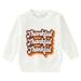 Youmylove Toddler Boys Girls Baby Long Sleeve Letter Printed Sport Solid Color Shirt Tops Clothes Kids Child Playwear