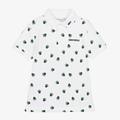 Lacoste Boys White Crocodile Paws Polo Shirt