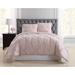 Pleated Comforter Set by Truly Soft in Blush (Size TWINXL)