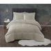 Antimicrobial Down Alternative 3-Pc. Comforter Set by Truly Calm in Khaki (Size TWIN)