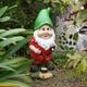 Decorative Resin Gnome Decorative Dwarf Figurines Crafts Ornaments for Yard Gift Multicolour Hat