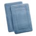 Wide Width Heiq Antimicrobial Memory Foam Set Of 2 17X24 Bath Rug In Blue by Truly Calm in Blue (Size 20" W 32" L)