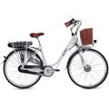 E-Bike LLOBE "White Motion 3.0 36V / 10,0Ah" E-Bikes Gr. 50 cm, 28 Zoll (71,12 cm), weiß E-Bikes