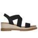 Skechers Women's BOBS Desert Chill - Uptown Haze Sandals | Size 10.0 | Black | Textile/Synthetic | Vegan | Machine Washable