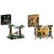 LEGO Star Wars Verfolgungsjagd auf Endor – Diorama Set & Indiana Jones Flucht aus dem Grabmal Konstruktionsspielzeug mit Tempel und Mumie Minifigur