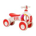 AMZLORD 4 Wheel Children Balance Bike Push Along Walking Vehicle with Music & Light Baby Sliding Walker Without Pedals for 1-3 Years Baby