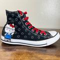 Converse Shoes | Converse Hello Kitty X Chuck Taylor All Star Sneakers 8 Mens High Top 10 Womens | Color: Black | Size: 8