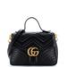 Gucci Bags | Gucci Gg Marmont Top Handle Flap Bag Matelasse Leather Small Black | Color: Black | Size: Os