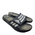 Adidas Shoes | Adidas Shoes Men Size 9 Black Ultra Rare 2009 Gel Slides Beach Training 066809 | Color: Black | Size: 9