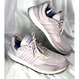 Adidas Shoes | Adidas Women Sneakers Size 11 Violet Leather/Suede Lace-Up Athletic Sma 23m001 | Color: Purple | Size: 11