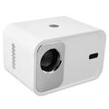 Smart Projector, Mini Projector 1G 8G Memory Phone Mirroring Remote Control 2.4G 5G Dual Band for Office (UK Plug)