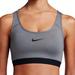Nike Intimates & Sleepwear | Nike Dri-Fit Padded Racerback Compression Gray Sports Bra | Color: Black/Gray | Size: Xs