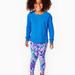 Lilly Pulitzer Other | Lilly Pulitzer Girls Luxletic Mini Beach Comber Sweatshirt S 4-5 Years | Color: Blue | Size: S 4-5 Years