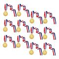 POPETPOP 24 Pcs The Medal Gold Silver Bronze Medals Kids Playset Children Medals Sports Competition Medal Kids Award Medals Soccer Medals for Kids Gold Prizes for Sports Toy Gold Leaf Cloth