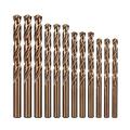 High speed steel twist drill bit, HSS M35 5% Cobalt Twist Drill Bits 1.0-13mm Straight Shank Hole Saw For Stainless Steel Aluminum Iron Wood Plactic Metal Drills Twist drill bit set (Size : 12.8mm, C