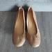 J. Crew Shoes | J. Crew Cece Ballet Leather Flats 9.5 | Color: Tan | Size: 9.5