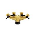 MLWKOUT Brass Hose Connector Washers Hose End Fittings Watering Distributors,4 Way Brass Tap Adaptor Hose Valve Manifold Hose Splitter Tap Adaptors, Durable Brass Material Star of Light