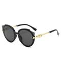 PENGXUAN Sunglasses womens Women Round Sunglasses Sun Glasses Men Vintage Eyelasses Black Shades Uv400 Female-Black