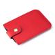 ONDIAN Card Holder Portable Slim Coin Purse Card Case Leather Business Card Case for Women Men (Color : Red, Size : 7.5x1.5x0.3cm)