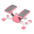 QSTDGVPW Mini Step Exercise Stepper Hydraulic Fitness Stepper Smart Meter Adjustable Stair Stepper Machine for Wooden Floor Home Gym, Pink