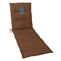 LILENO HOME Sun Lounger Cushion as Set of 1 - Wheeled Lounger in Brown - Garden Lounger Cushion Perfect for Beach Lounger - Cushion for Garden Lounger (190 x 60 x 6 cm)