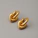 Madewell Jewelry | Madewell Puffy Heart Hoops Earrings | Color: Gold | Size: Os