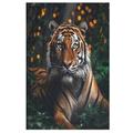 Animal Tiger Jigsaw Puzzles for Adults 1000 Piece Wooden Jigsaw Puzzle Jigsaw Puzzles for Kids Challenging Game （78×53cm）