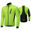 ImockA Unisex Adults Spring Autumn Cycling Jacket, Outdoor Bike MTB Biking Top, Lightweight Breathable Cycling Jersey, Moisture Wicking Bike Suits with 3 Deep Pockets(Size:L,Color:Green)