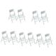 Vaguelly 10 Pcs Dollhouse Folding Chair Miniature Furniture Mini House Decoration Recliners Chairs Miniature Beach Chair Kids Folding Chair Miniature Chair Model Doll Furniture